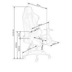 FACTOR fotel gamingowy z LED wielobarwny