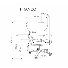 FRANCO fotel wypoczynkowy beżowy (1p1szt)