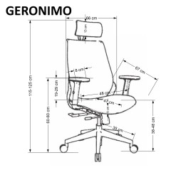 GERONIMO fotel gabinetowy czarny (1p1szt)