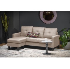 GERSON sofa z podnóżkiem beżowy (1p1szt)