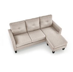 GERSON sofa z podnóżkiem beżowy (1p1szt)