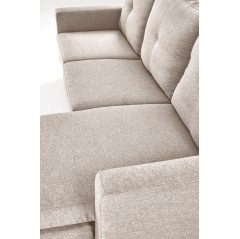 GERSON sofa z podnóżkiem beżowy (1p1szt)