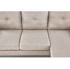 GERSON sofa z podnóżkiem beżowy (1p1szt)