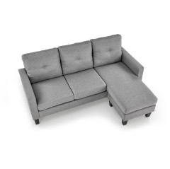 GERSON sofa z podnóżkiem popielaty (1p1szt)