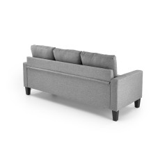 GERSON sofa z podnóżkiem popielaty (1p1szt)