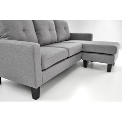 GERSON sofa z podnóżkiem popielaty (1p1szt)