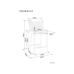 Półhoker Colin B Velvet H-2 - COLINBH2VCSZ