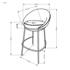 H118 hoker beżowy (1p2szt)