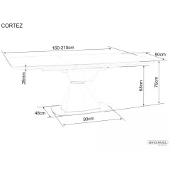 Stół Cortez - CORTEZB160