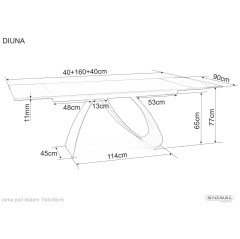 Stół Diuna Ceramic - DIUNACC160