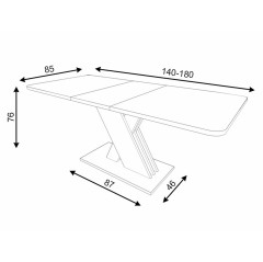 Stół Exel - EXELDAAT140D