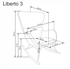 LIBERTO 3 fotel wypoczynkowy biały (1p1szt)