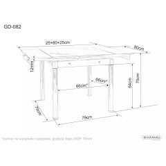 Stół GD-082 - GD082DAC80