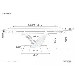 Stół Genesis - GENESISCCJ180