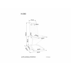 Krzesło H-090 chrom - H090B