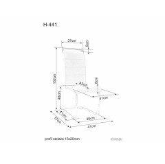 Krzesło H-441 - H441SZ