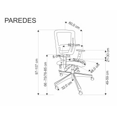 PAREDES fotel gabinetowy czarny (1p1szt))