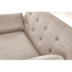 PAULINIO sofa rozkładana, beżowy (2p1szt)