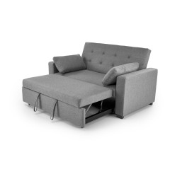 PAULINIO sofa rozkładana, popielaty (2p1szt)