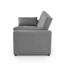 PAULINIO sofa rozkładana, popielaty (2p1szt)