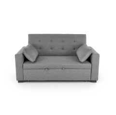 PAULINIO sofa rozkładana, popielaty (2p1szt)