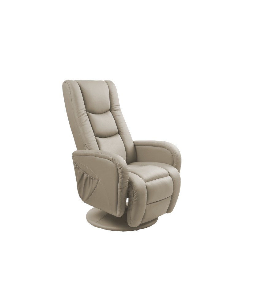 PULSAR recliner z funkcją masażu cappuccino