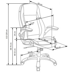 SATURN fotel gabinetowy czarny