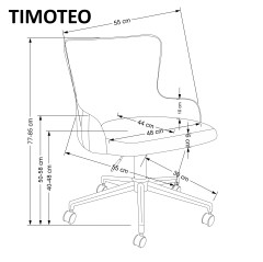 TIMOTEO fotel gabinetowy ciemny zielony (1p1szt)