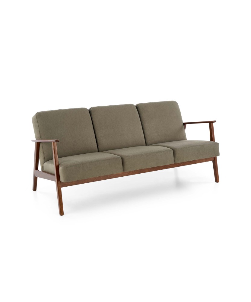 MILANO 3S sofa - oliwkowy tap. Castel 39 (1p1szt)