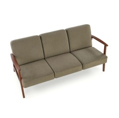 MILANO 3S sofa - oliwkowy tap. Castel 39 (1p1szt)