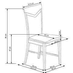 CITRONE krzesło olcha / tap: MESH 6 (1p2szt)