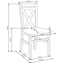 DARIUSZ 2 krzesło ciemny orzech (1p2szt)