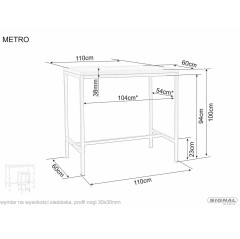 Stolik Metro - METRODC110