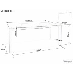 Stół Metropol Ceramic - METROPOLCC120