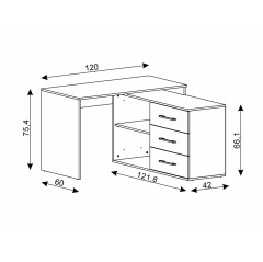 Biurko B-013 - B013DAAT