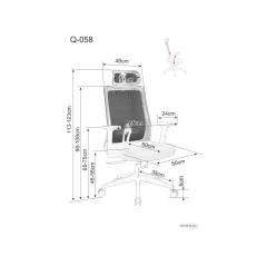 Fotel obrotowy Q-058 - OBRQ058C