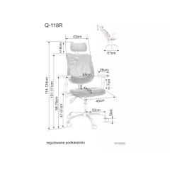 Fotel obrotowy Q-118R - OBRQ118RC