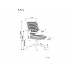 Fotel obrotowy Q-320R - OBRQ320RC