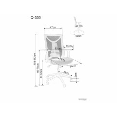 Fotel obrotowy Q-330R - OBRQ330RC