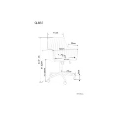 Fotel obrotowy Q-886 Velvet - OBRQ886VCBE