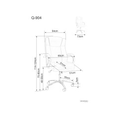 Fotel obrotowy Q-904 - OBRQ904BE