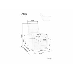 Fotel rozkładany Otus II Brego - OTUSIIBRBE
