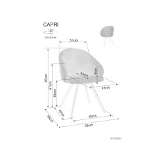 Krzesło Capri Vardo - CAPRIVACSZ