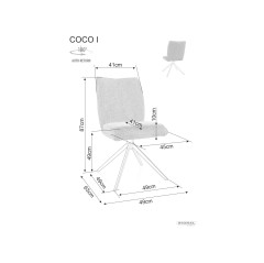 Krzesło Coco I Vardo - COCOIVACSZ