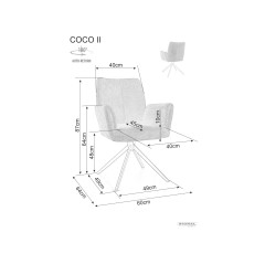 Krzesło Coco II Vardo - COCOIIVACBE