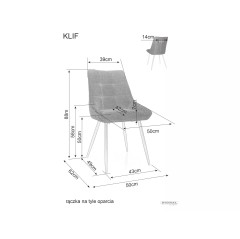 Krzesło Klif Bjorn - KLIFBJCCSZ