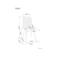 Krzesło Twist Nea - TWISTNCC