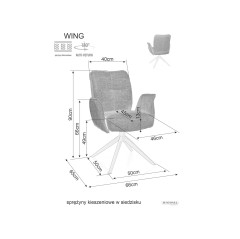Krzesło Wing Brego - WINGBRCJBE