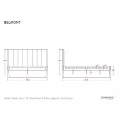 Łóżko Belmont Raven - BELMONTR160CBEOR