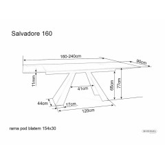 Stół Salvadore Ceramic Sabbia - SALVADOREJBRC160